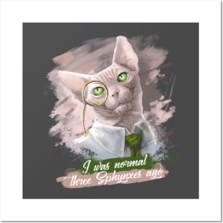 Sphynx cat Posters and Art